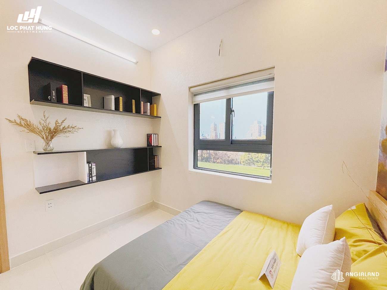 Phòng ngủ 1 nhà mẫu 59m2 Parkview Apartment Thuận An Bình Dương