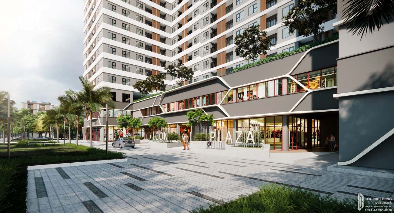 Phối cảnh tổng thể dự án căn hộ chung cư Icon Plaza Thuan An Đường Vòng Xoay An Phú chủ đầu tư Danh Việt Group