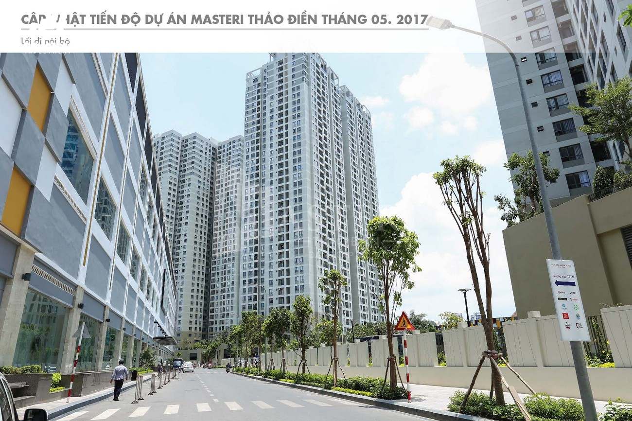 Thực tế tổng thể dự án căn hộ chung cư Masteri Thảo Điền Quận 2 Đường Xa Lộ Hà Nội chủ đầu tư Masterise Homes