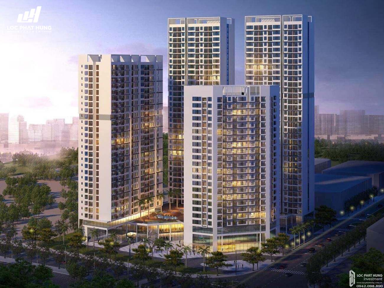 Phối cảnh tổng thể dự án căn hộ chung cư Anderson Park Thuận An Đường Quốc lộ 13 chủ đầu tư Quốc Cường Gia Lai