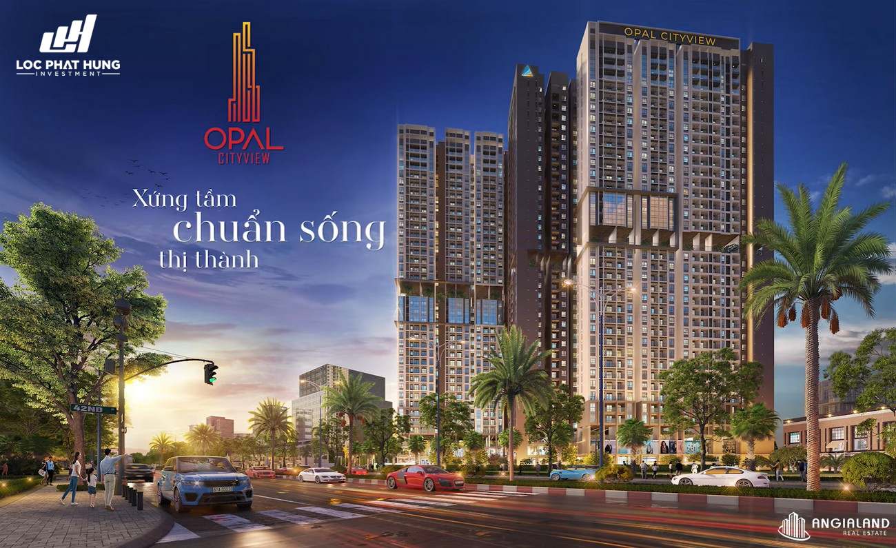 Phối cảnh tổng thể dự án căn hộ chung cư Opal Cityview Bình Dương chủ đầu tư Đất Xanh
