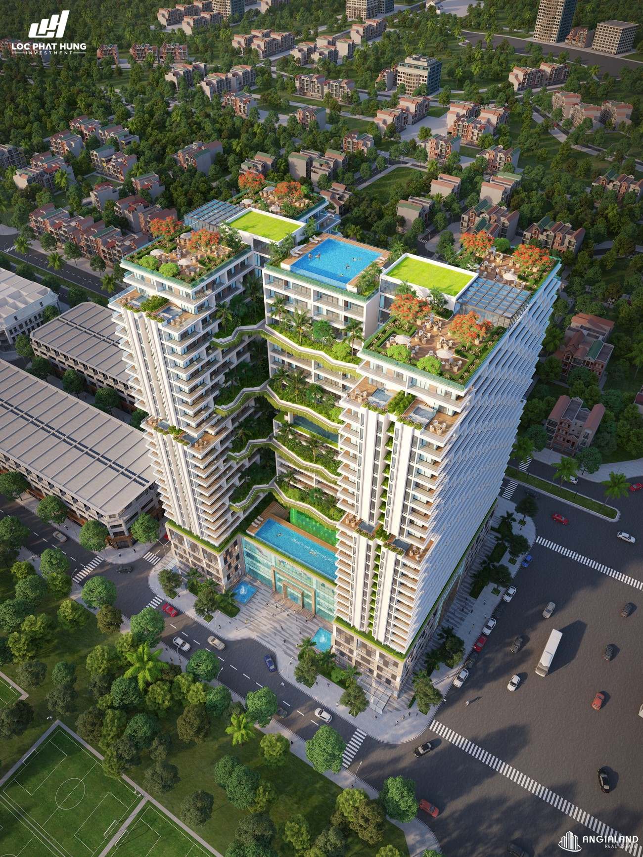 Phối cảnh tổng thể dự án căn hộ condotel Apec Mandala Wyndham Phú Yên chủ đầu tư Apec