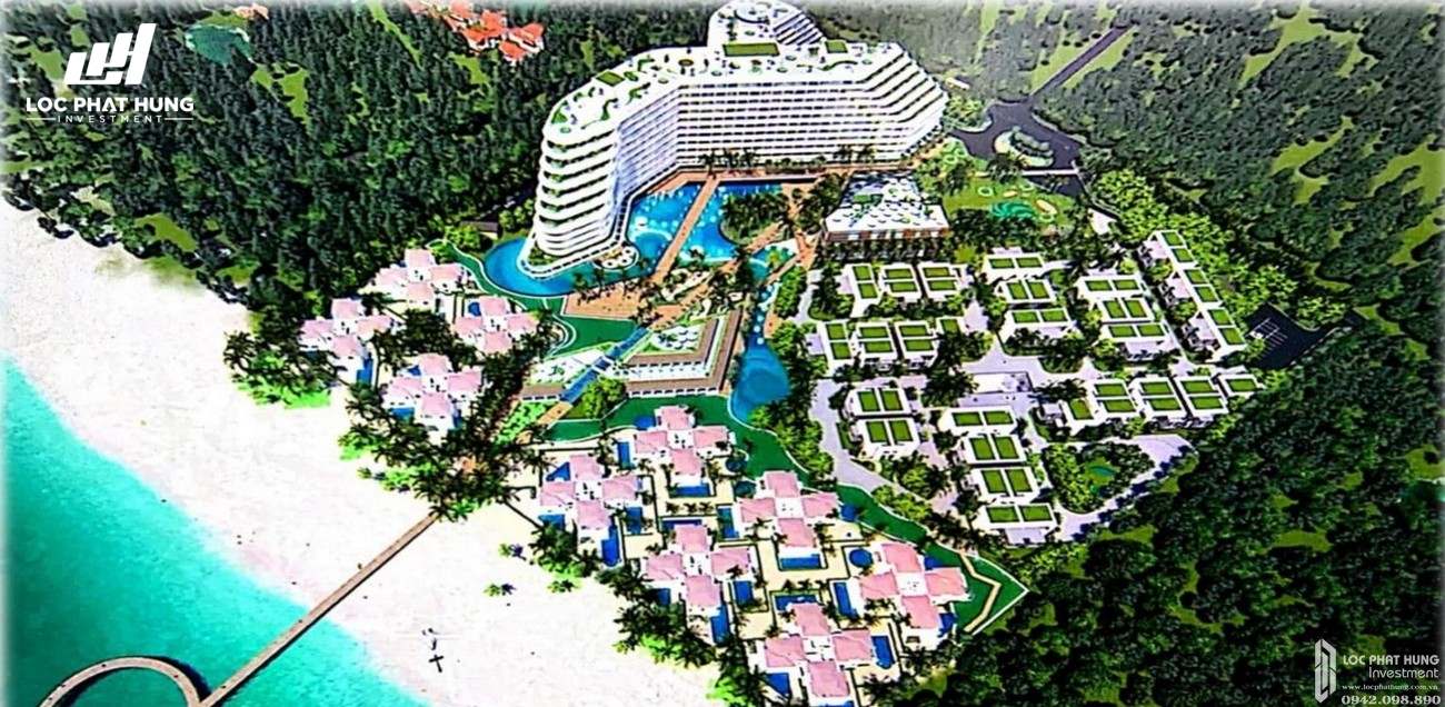 Mặt bằng tổng thể dự án condotel và biệt thự cao cấp Intercontinental Bình Châu Grace Celina Vũng Tàu