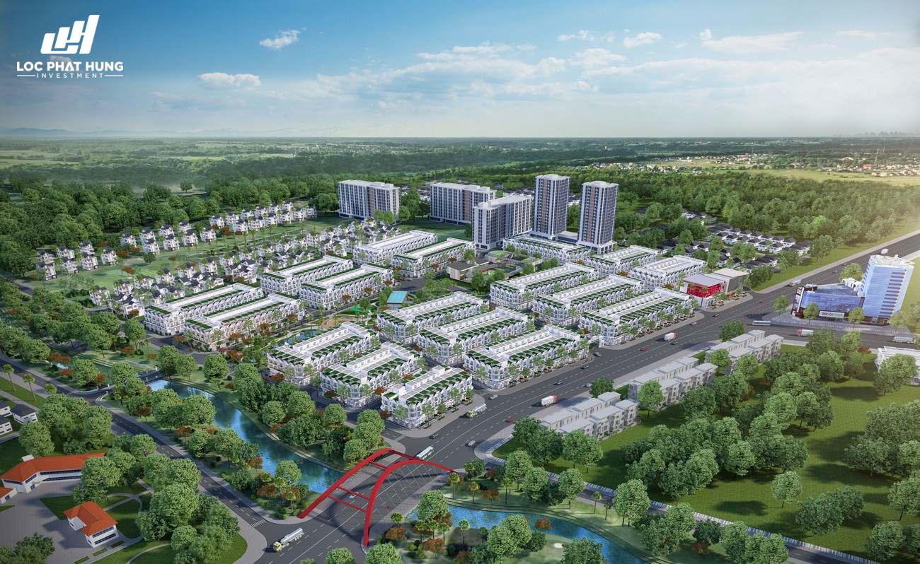Phối cảnh tổng thể dự án nhà phố Valerich Nhơn Trạch Đồng Nai