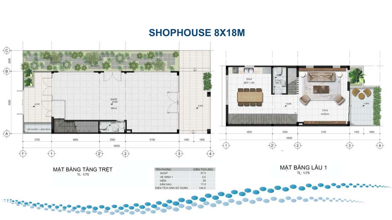 Thiết kế shophouse dự án Para Grus Cam Ranh