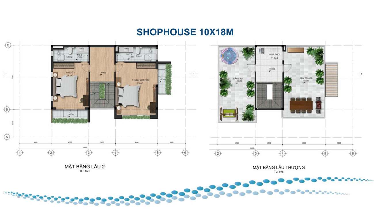 Thiết kế shophouse dự án Para Grus Cam Ranh