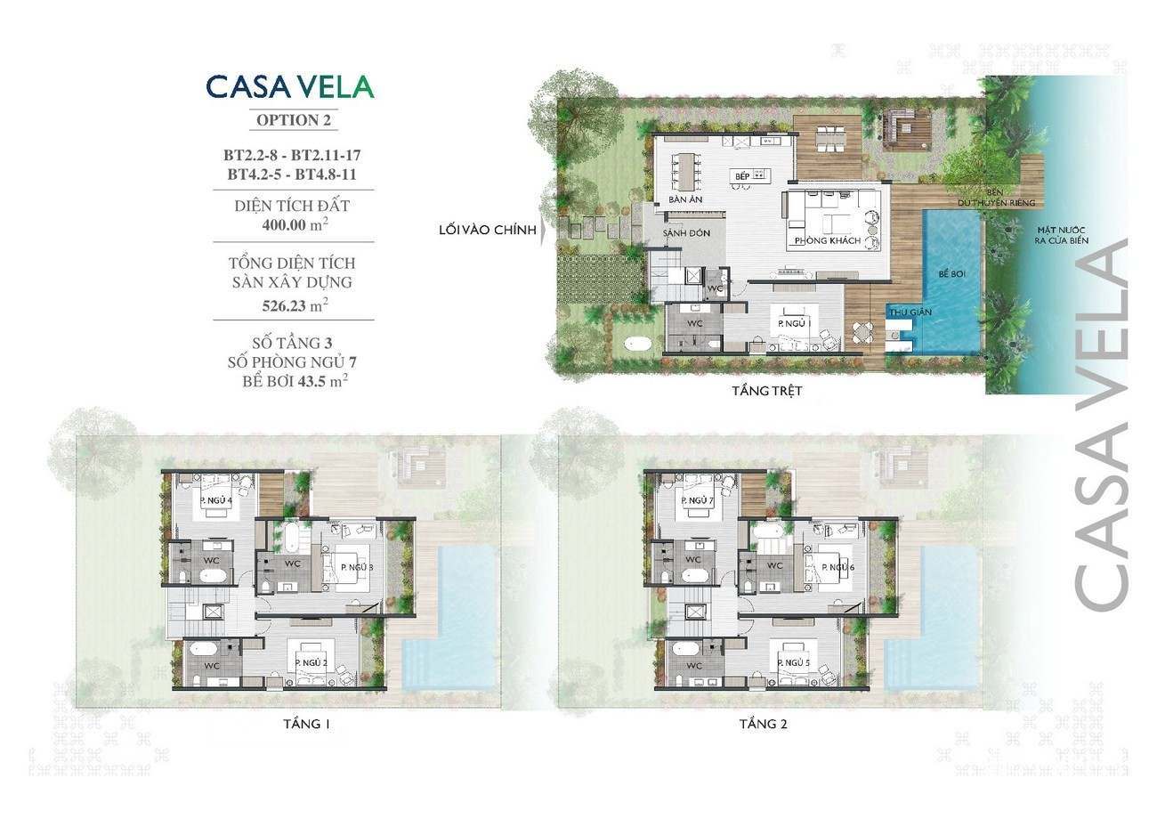 Thiết kế phân khu Casa Vela dự án khu đô thị Casamia Hội An chủ đầu tư Đạt Phương