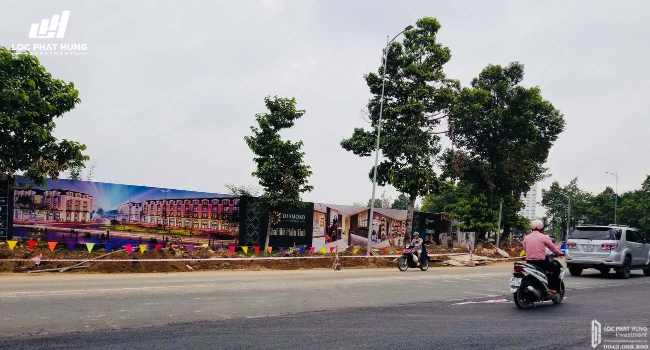 Tiến độ dự án Nhà phố Diamond Central Biên Hòa Đường Võ Thị Sáu tháng 07/2020