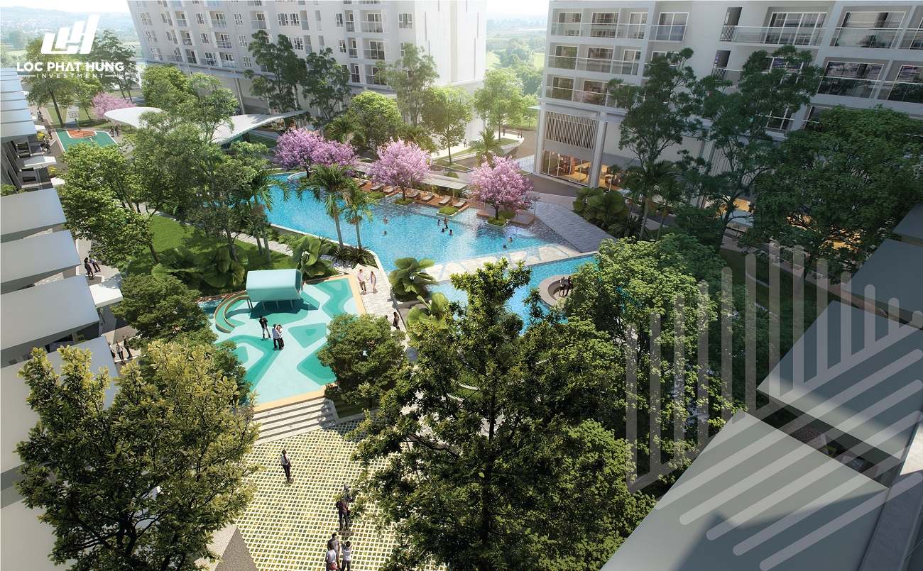 Tiện ích hồ bơi dự án căn hộ chung cư Lavita Thuận An Bình Dương