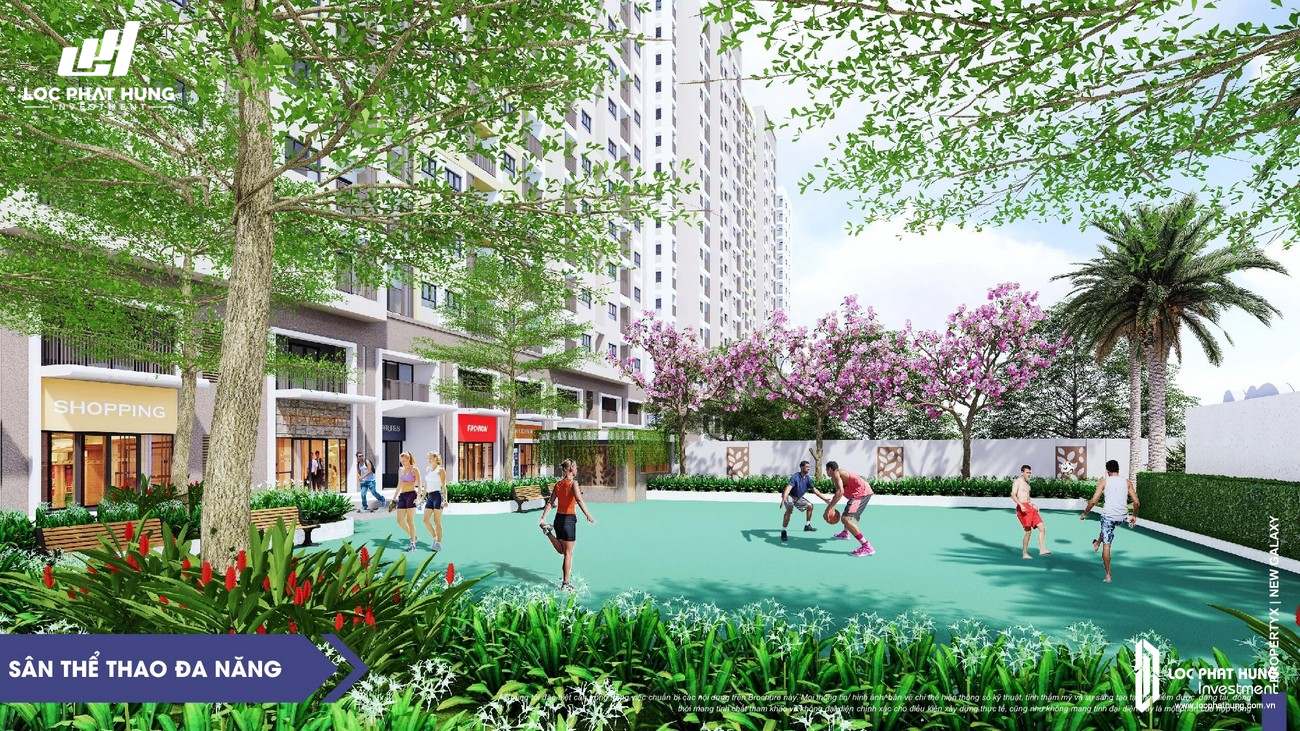 Tiện ích công viên nội khu dự án căn hộ chung cư New Galaxy Hưng Thịnh Bình Dương
