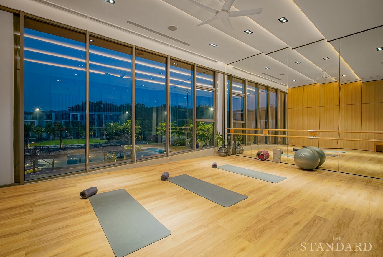 Hình ảnh thực tế tiện ích phòng Yoga dự án nhà phố The Standar Central Park Tân Uyên Bình Dương
