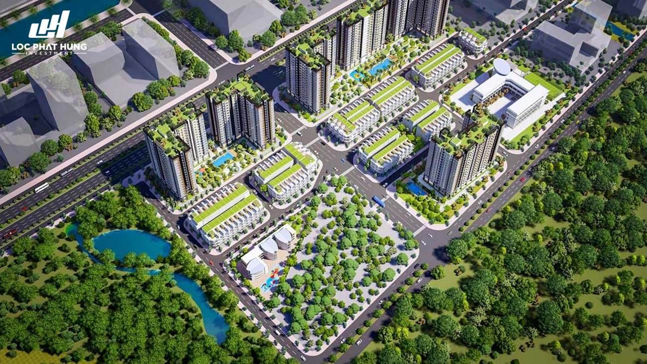 Phối cảnh tổng thể dự án căn hộ chung cư City Gate 5 Bình Chánh Đường Hưng Nhơn chủ đầu tư NBB