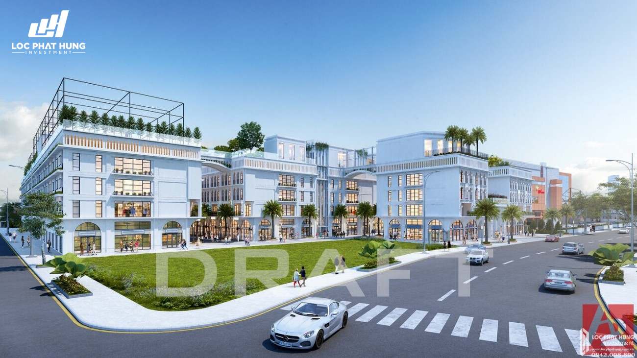 Phối cảnh tổng thể dự án căn hộ shophouse  D One Saigon Gò Vấp chủ đầu tư DHA Corp
