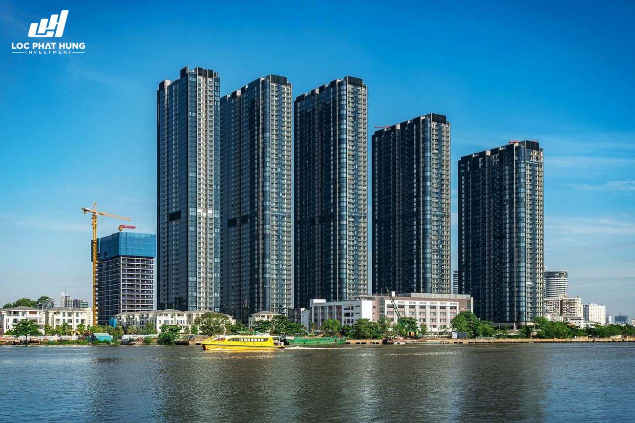 Phối cảnh tổng thể dự án căn hộ Vinhomes Golden River Quận 1 Đường Nguyễn Hữu Cảnh chủ đầu tư Vingroup