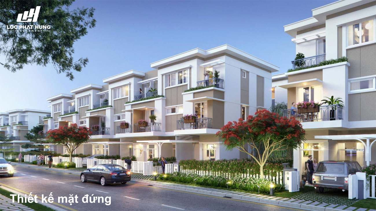 Phối cảnh tổng thể dự án nhà phố Lovera Premier Khang Điền Bình Chánh
