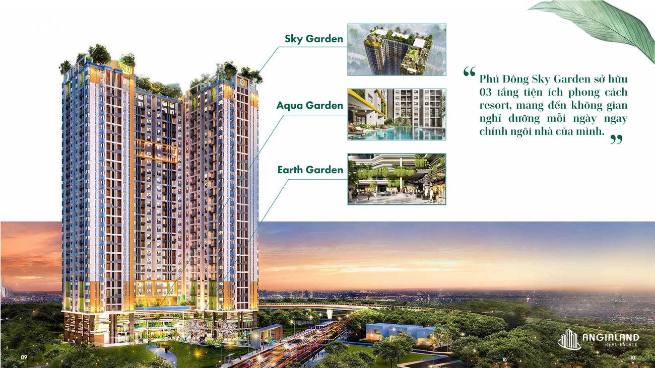 Phối cảnh tổng thể dự án Phú Đông Sky Garden Bình Dương.