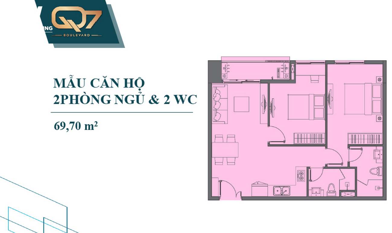 Thiết kế căn hộ Q7 Boulevard Quận 7 Đường Nguyễn Lương Bằng chủ đầu tư Hưng Thịnh