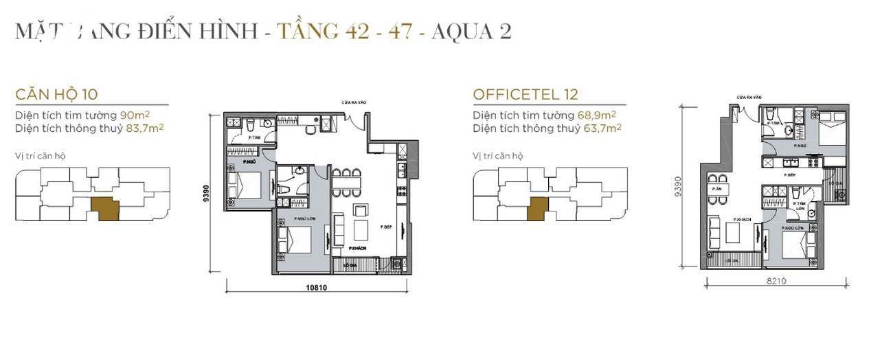 Thiết kế căn hộ tầng 2-22 The Aqua 2 Vinhomes Golden River Quận 1 Đường Nguyễn Hữu Cảnh chủ đầu tư Vingroup