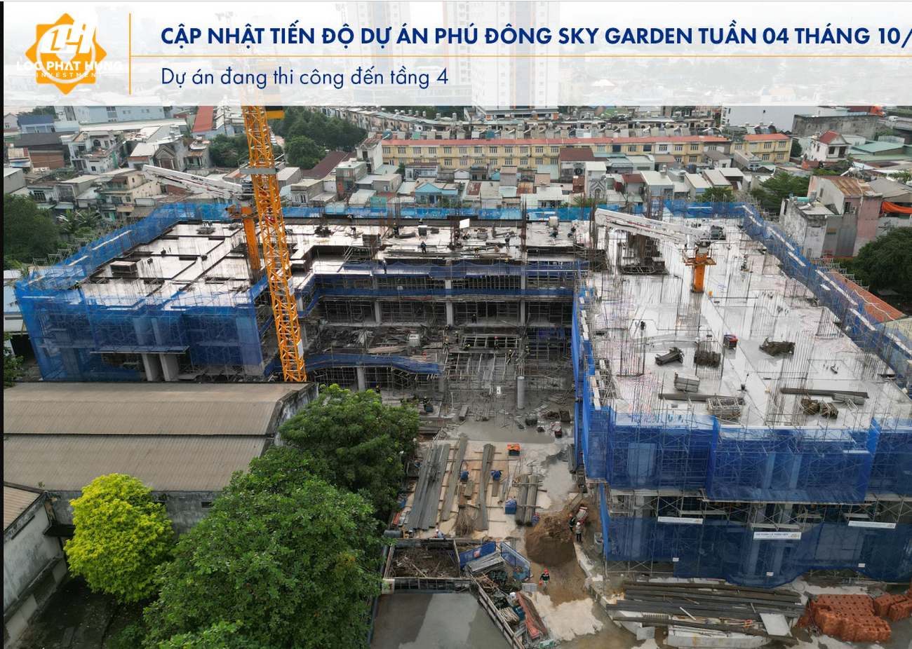 Tiến độ dự án Phú Đông Sky Garden Tháng 11/2022