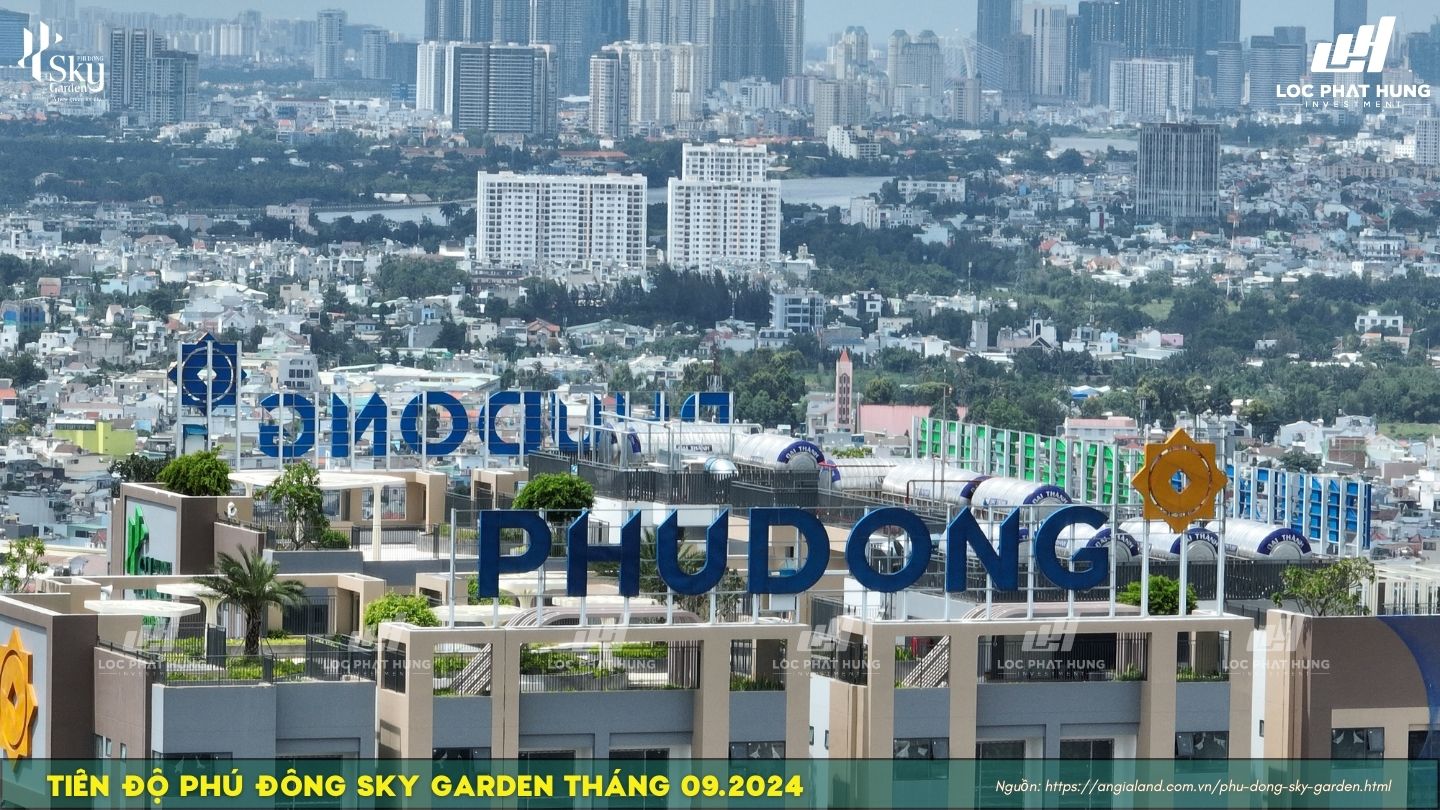 Tiến độ Phú Đông Sky Garden tháng 09/2024