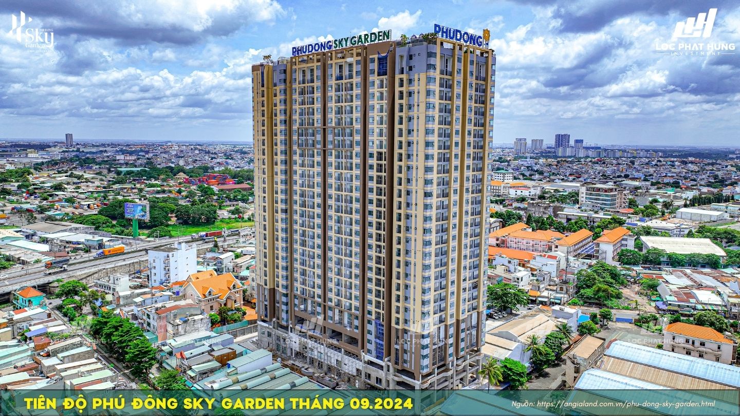 Tiến độ Phú Đông Sky Garden tháng 09/2024