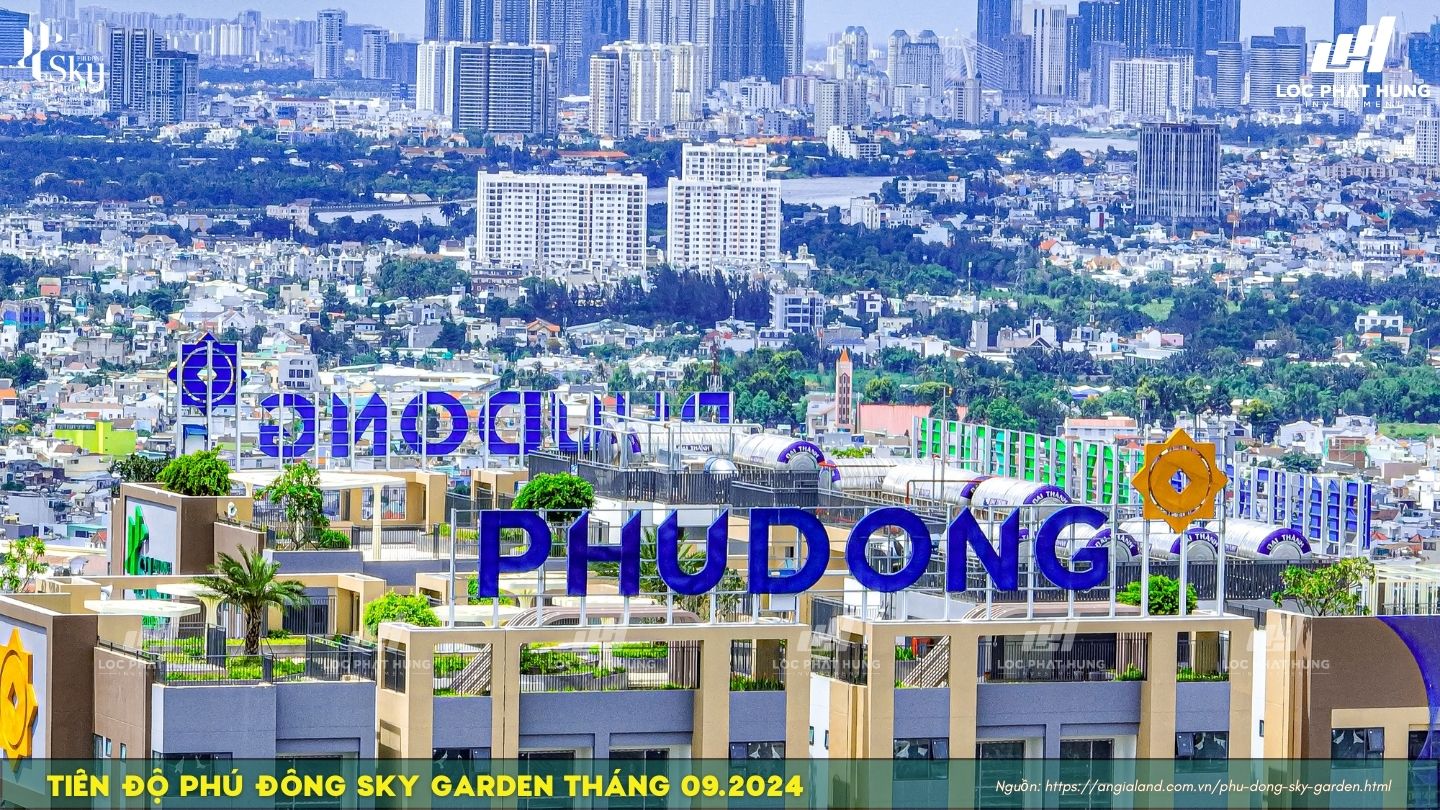 Tiến độ Phú Đông Sky Garden tháng 09/2024