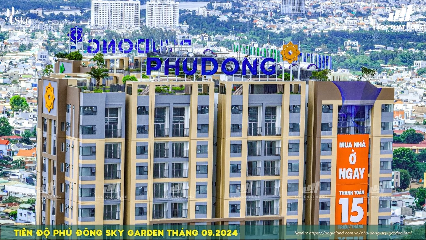 Tiến độ Phú Đông Sky Garden tháng 09/2024
