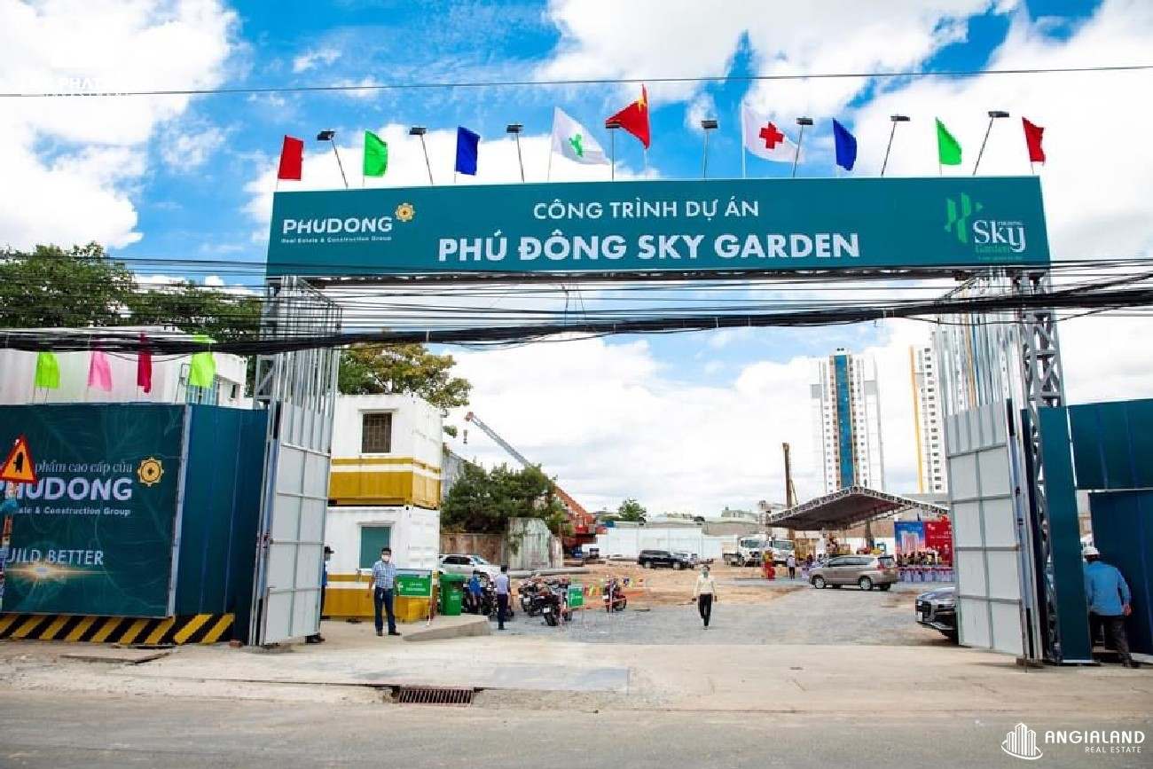 Tiến độ xây dựng dự án Phú Đông Sky Garden tháng 03/2022