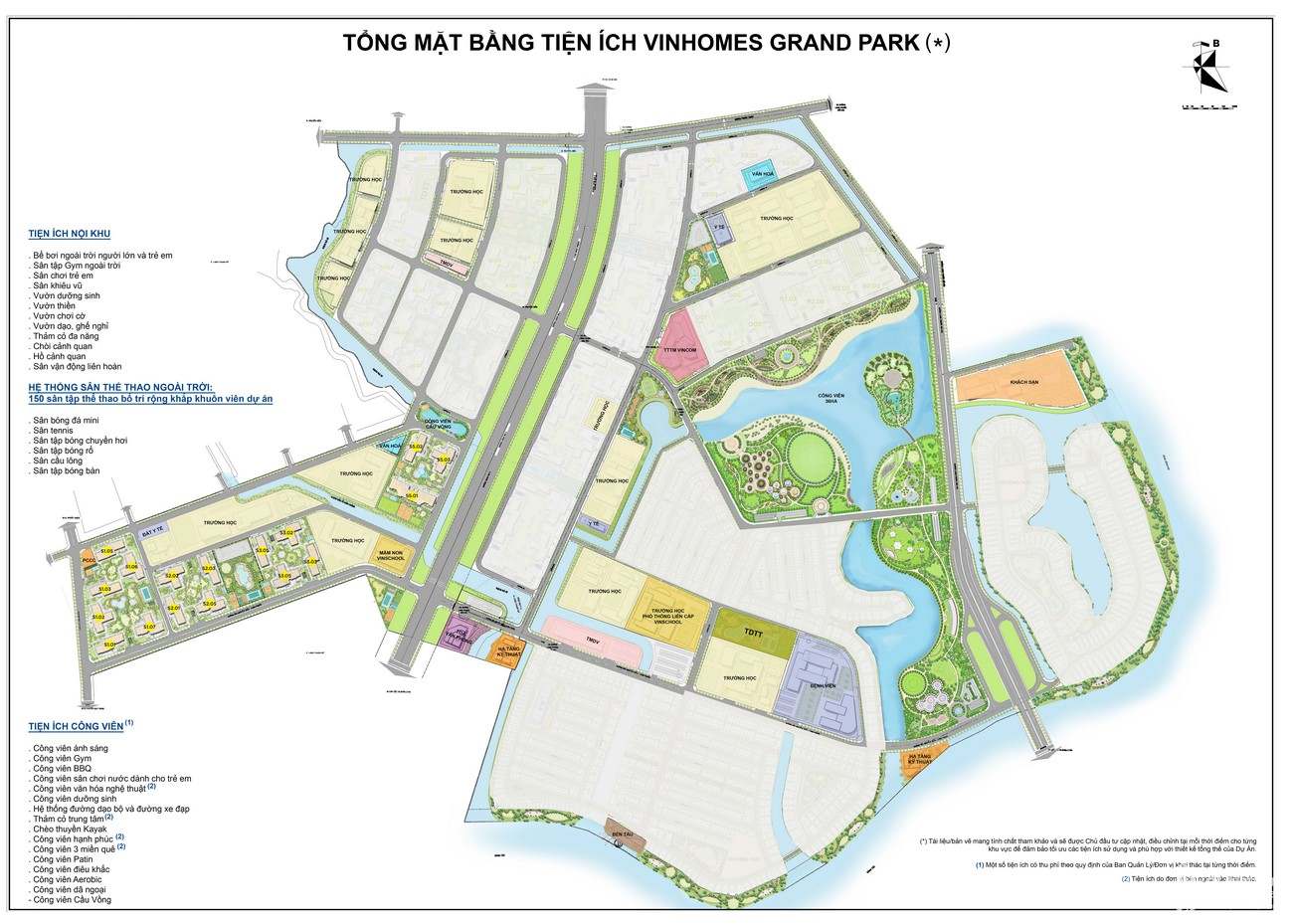 Mặt bằng dự án căn hộ chung cư Vinhomes Grand Park Quận 9 Đường Nguyễn Xiển chủ đầu tư Vingroup