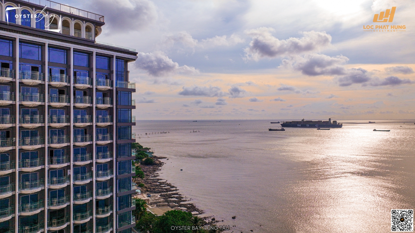 View trực diện biển dự án Oyster Bay Gành Hào Vũng Tàu
