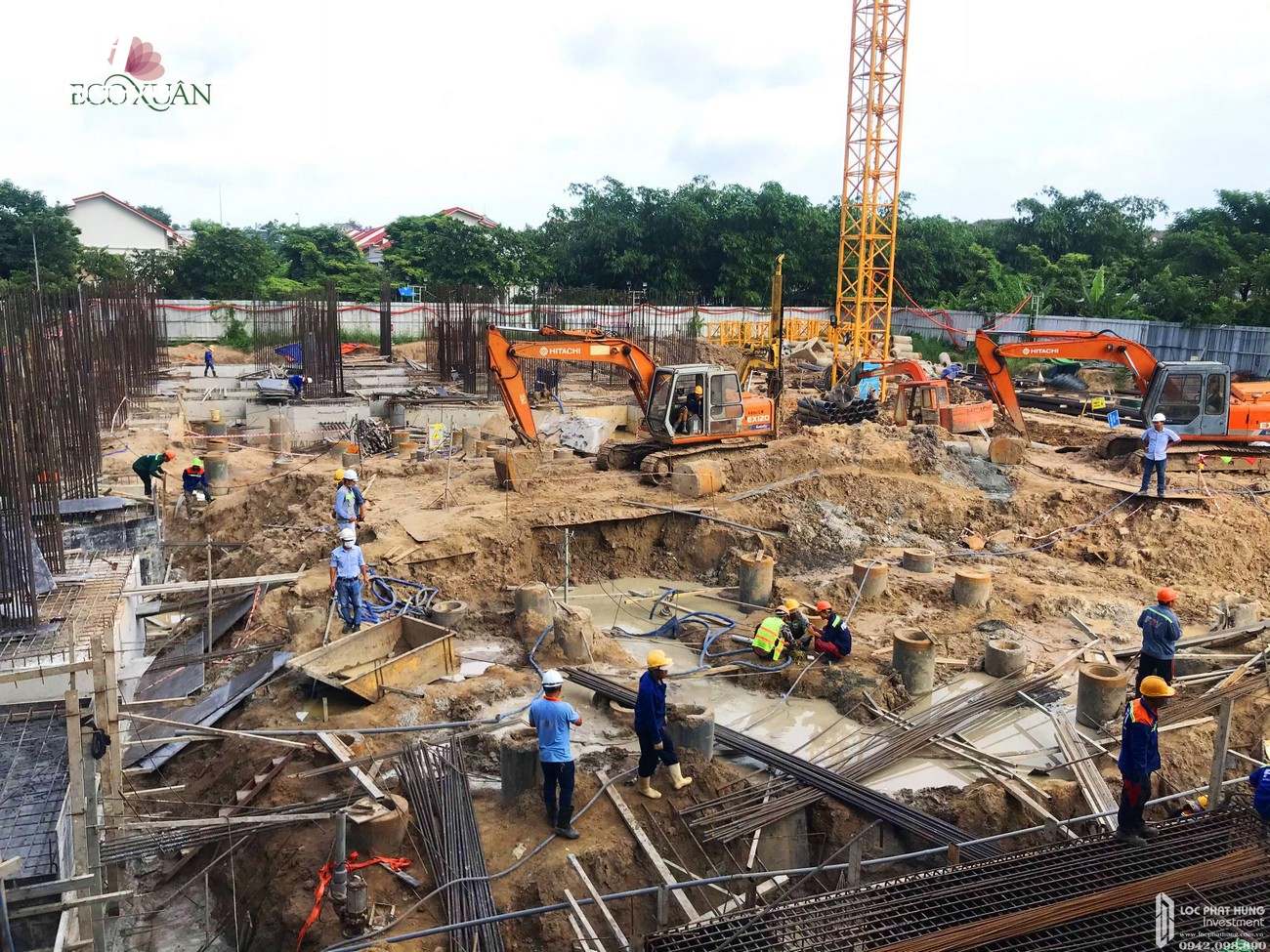Tiến độ dự án Căn Hộ chung cư  EcoXuan Block C Lái Thiêu Đường Quốc Lộ 13 chủ đầu tư SP Setia Malaysia