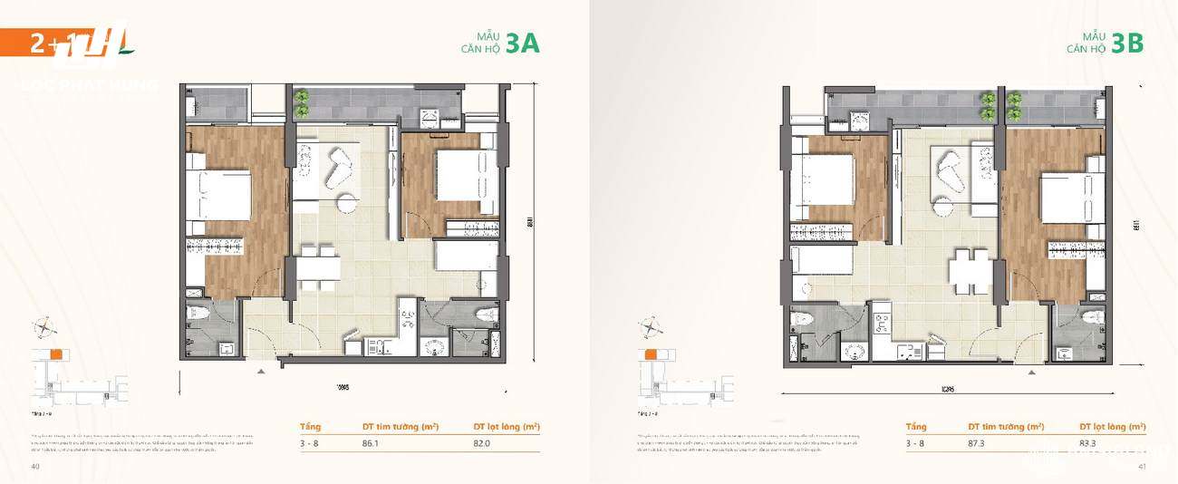 Thiết kế chi tiết căn hộ chung cư Ricca Quận 9 - Loại 2 phòng ngủ + 1