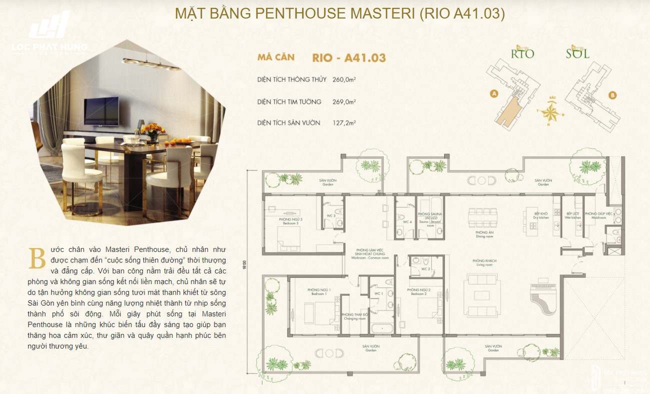 Thiết kế dự án căn hộ chung cư Masteri An Phú Quận 2 Đường 179 Xa lộ Hà Nội chủ đầu tư Masterise Homes