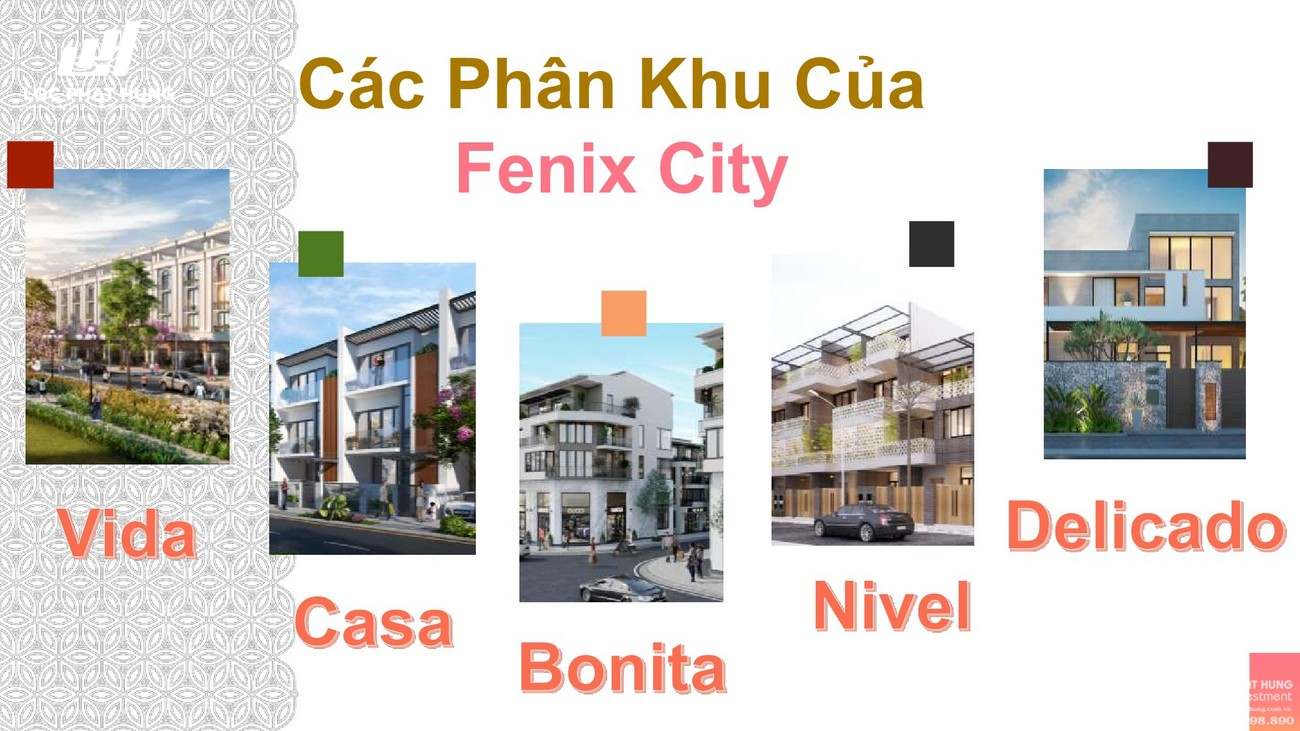 Thiết kế dự án đất nền Fenix City Châu Thành Đường Nam Sông Hậu 