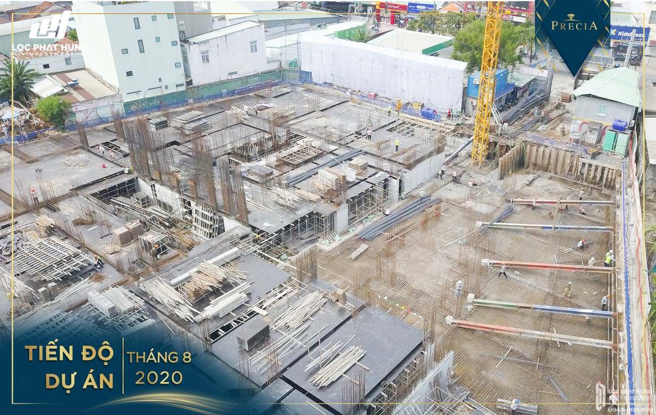 Tiến độ dự án căn hộ chung cư Precia Quận 2 tháng 8/202 Đường Nguyễn Thị Định chủ đầu tư Minh Thông