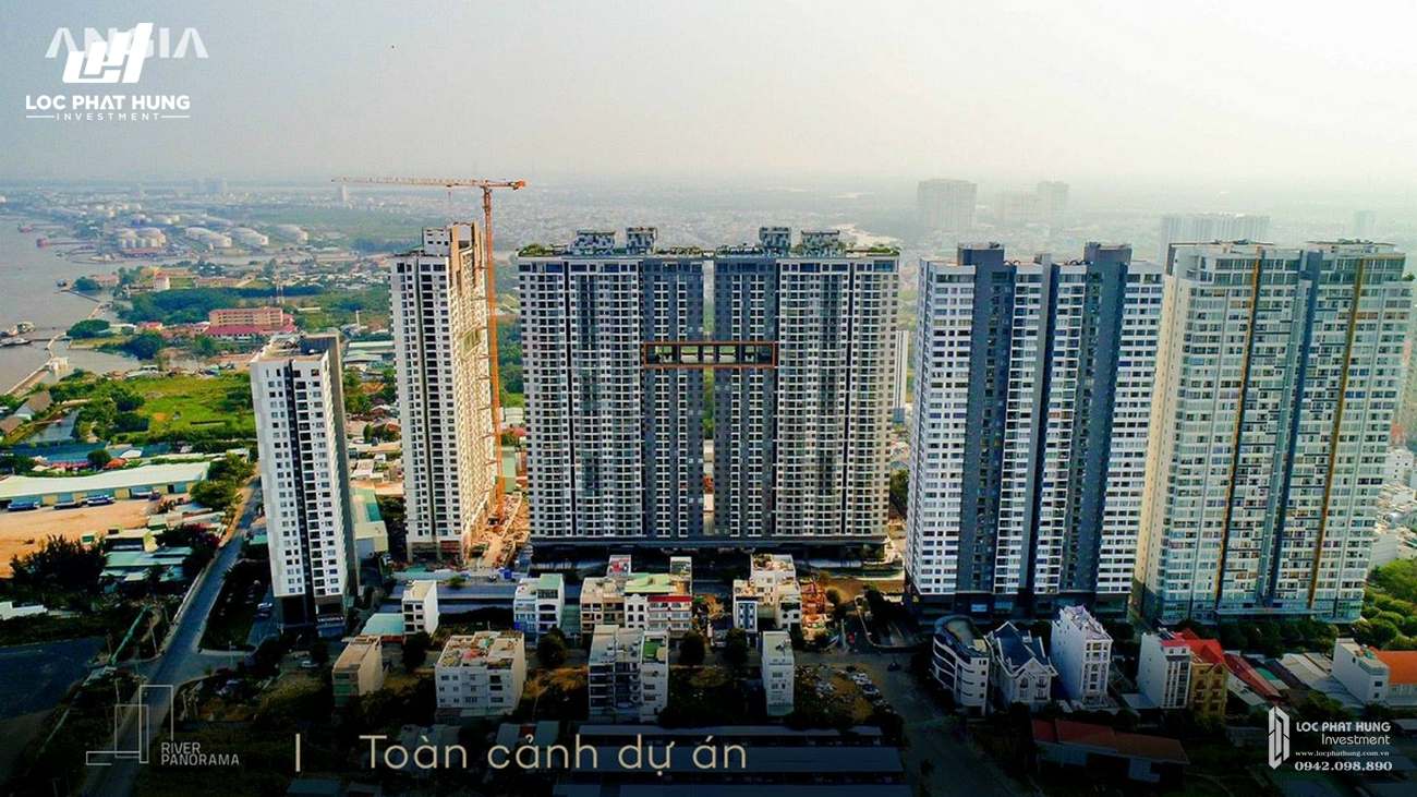 Phối cảnh tổng thể dự án căn hộ chung cư River Panorama Quận 7 Đường Hoàng Quốc Việt chủ đầu tư An Gia Investment