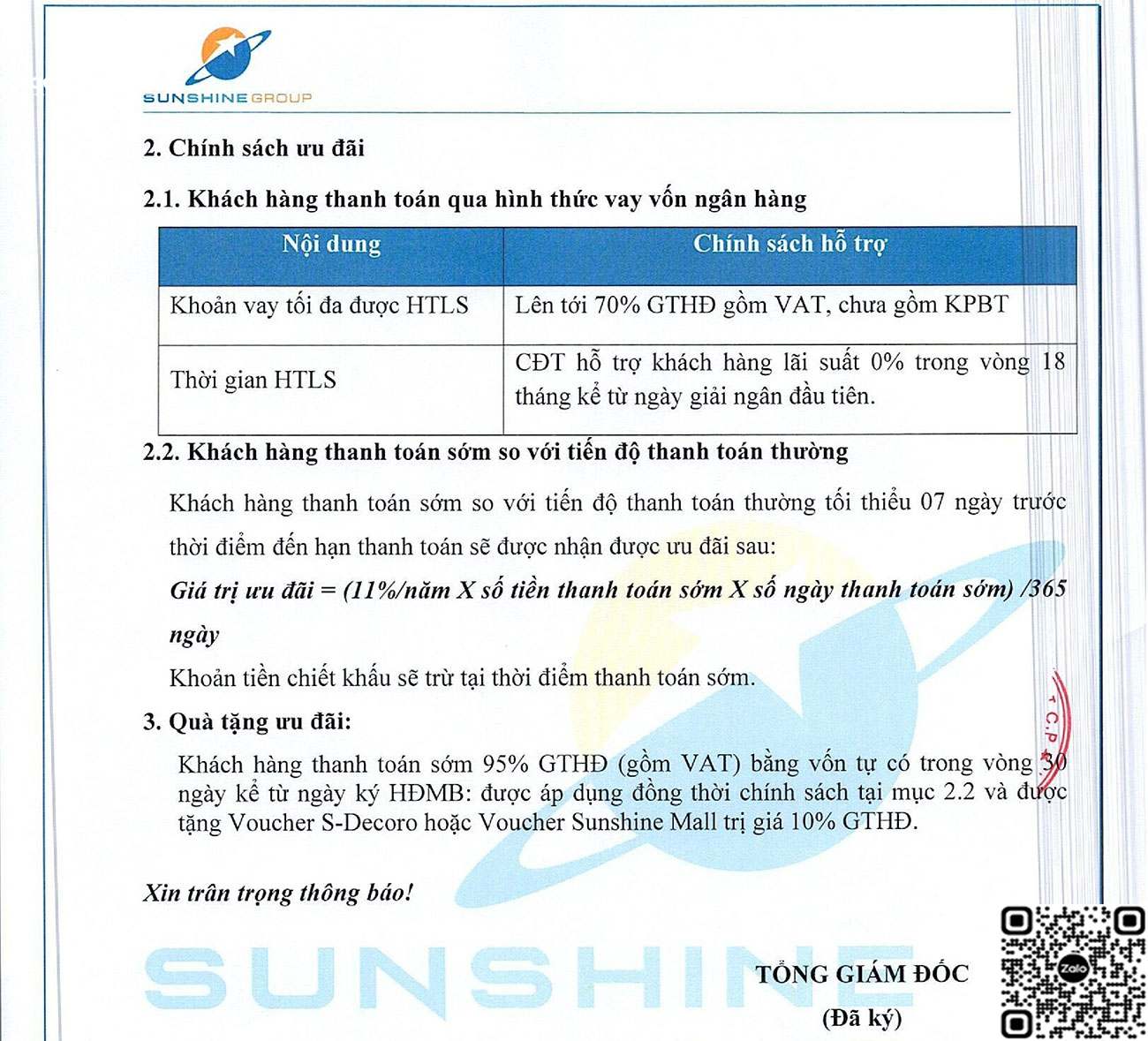 Phương thức thanh toán mới nhất dự án Sunshine Sky City Quận 7.