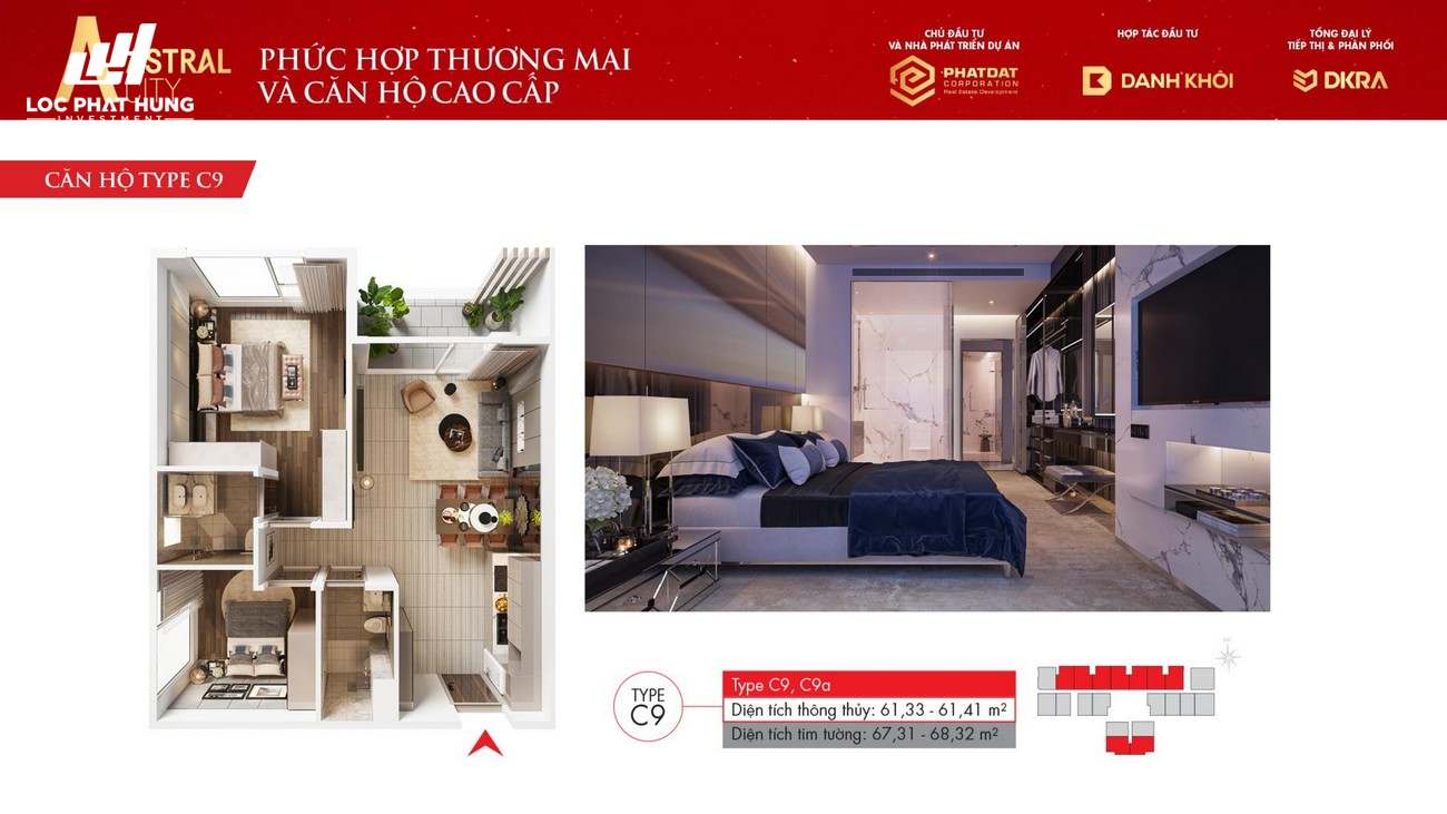 Thiết kế chi tiết căn hộ Astral City Thuận An Đường Quốc lộ 13 chủ đầu tư Phát Đạt Group