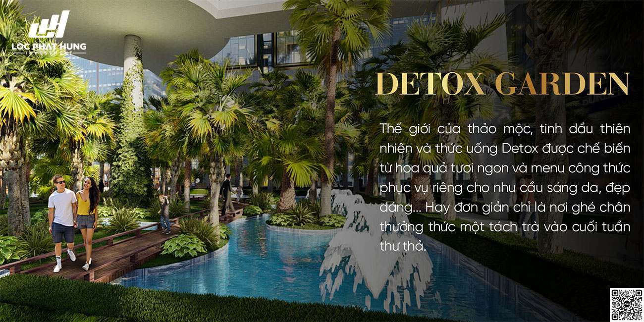 Tiện ích Detox Garden thế giới của thảo mộc dự án Sunshine Sky City Q7.