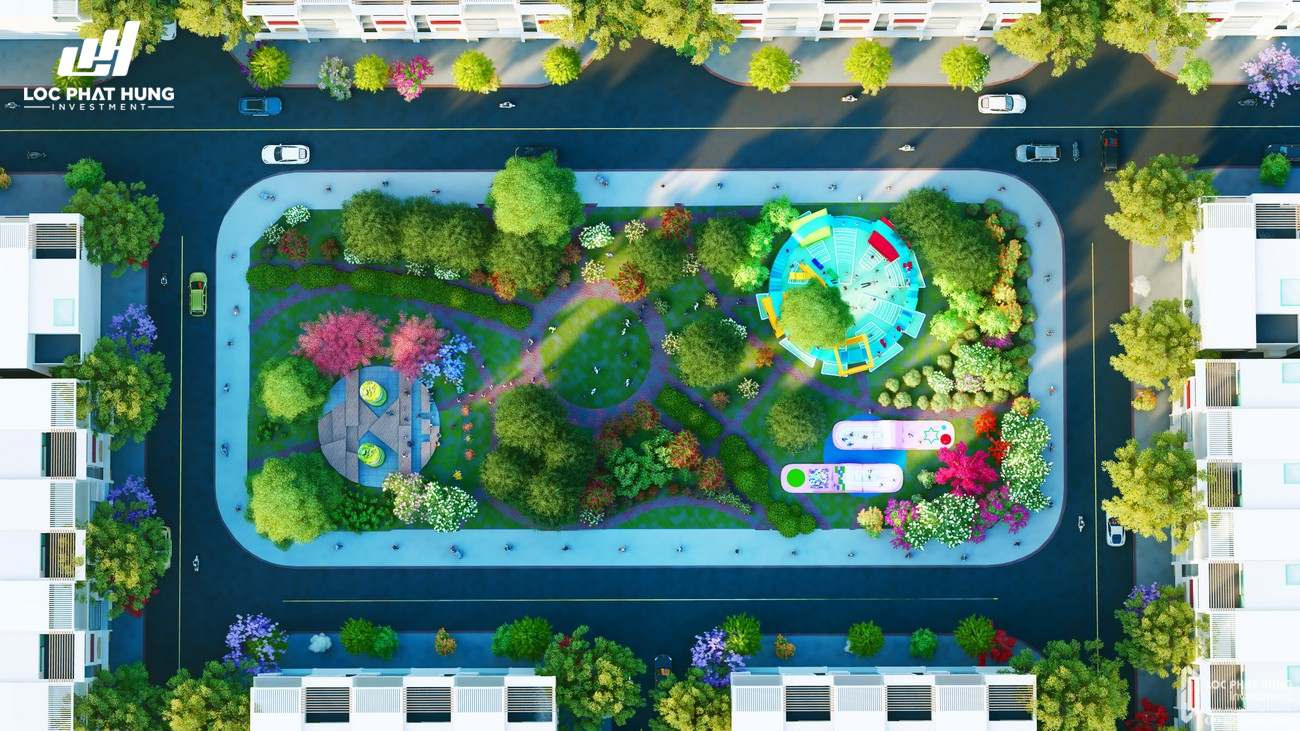 Tiện ích công viên cây xanh dự án đất nền Fenix City Châu Thành Đường Nam Sông Hậu chủ đầu tư Nam Châu