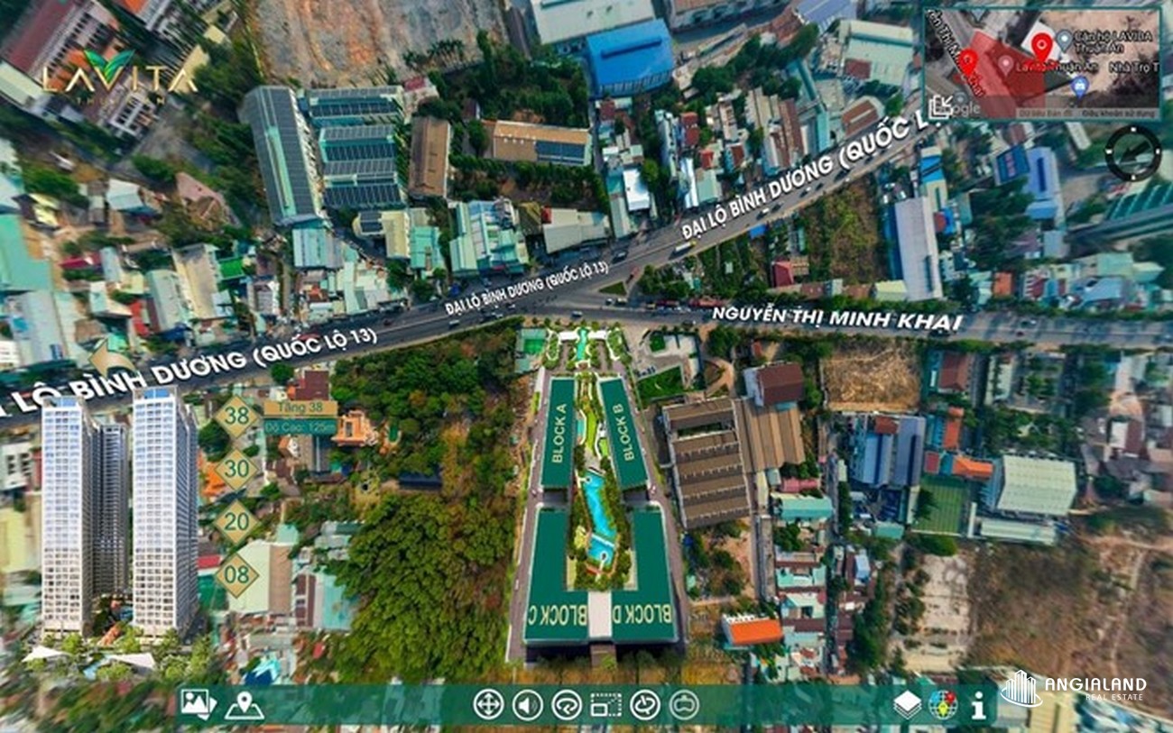 Vị trí dự án căn hộ Lavita Thuận An