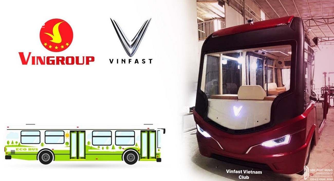 Xe buýt điện VinBus của chủ đầu tư Vingroup