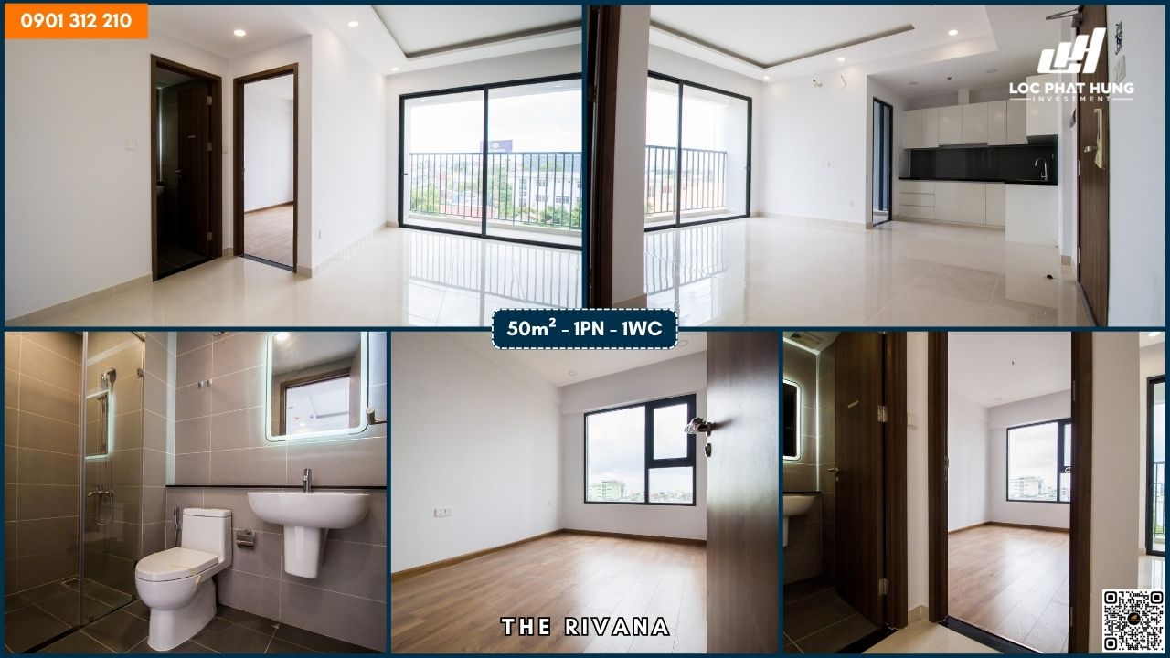 Hình ảnh thực tế căn hộ 1PN, 1WC diện tích 50m2 dự án Rivana Thuận An, Bình Dương