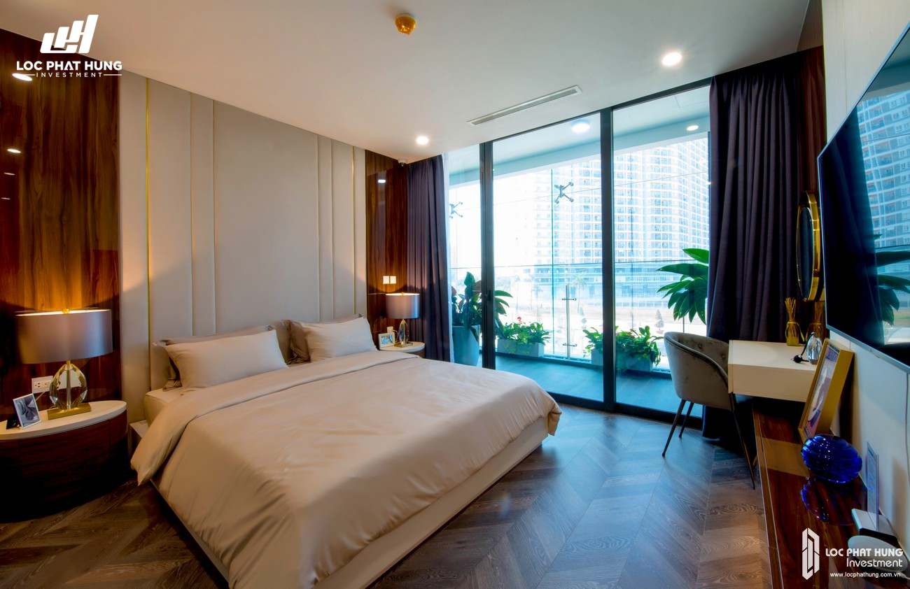 Phòng khách được thiết kế sang trọng và ấm cúng tại TNR Panorama