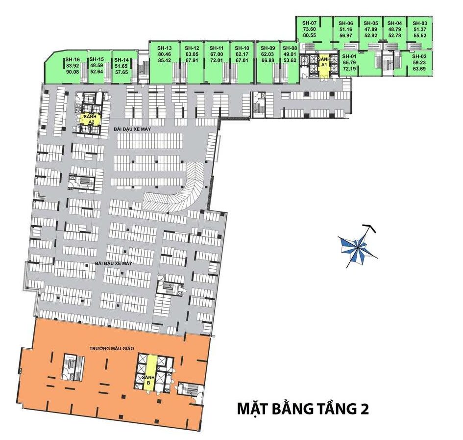Mặt bằng dự án căn hộ chung cư Rivana Thuận An Đường Quốc lộ 13 chủ đầu tư Đạt Phước