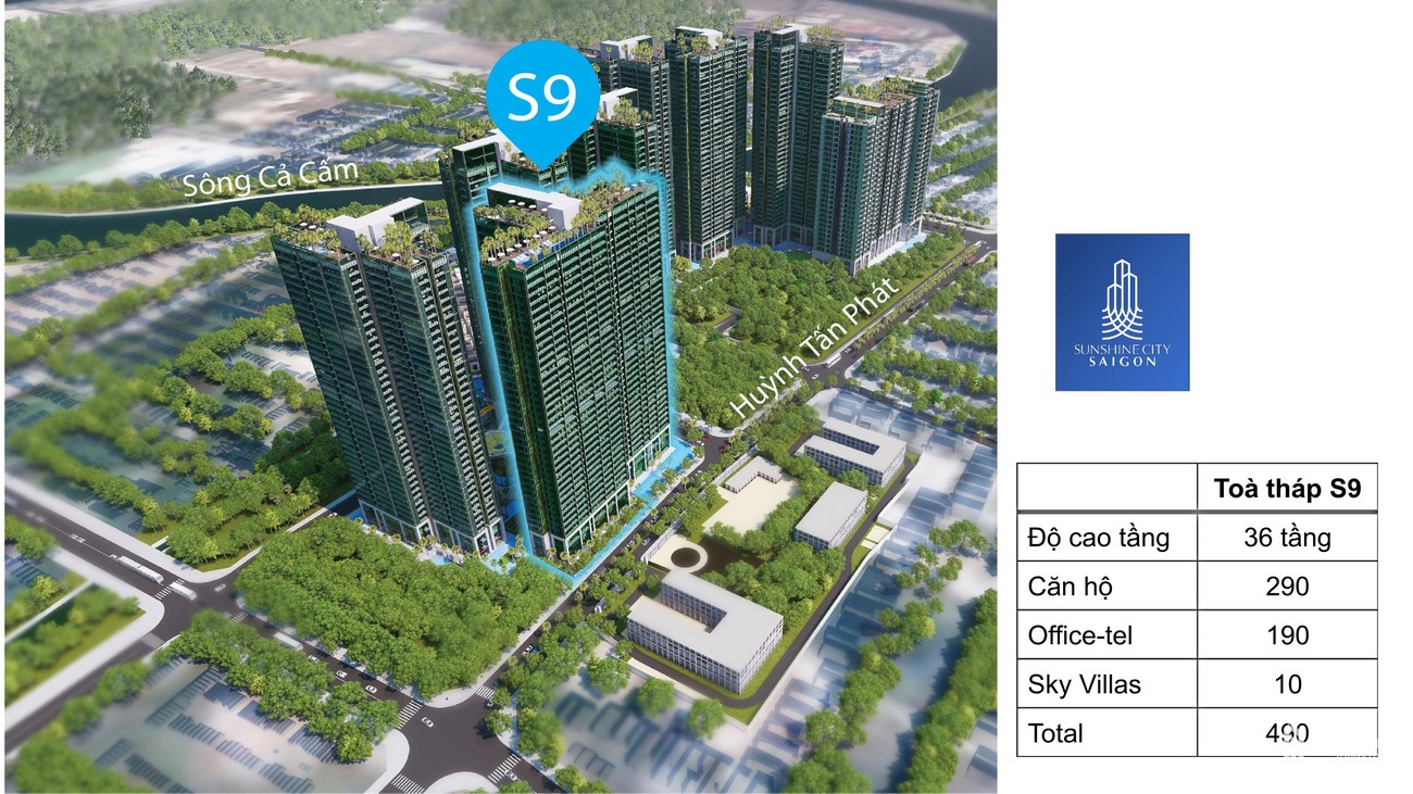 Mặt bằng dự án căn hộ chung cư Sunshine City Sài Gòn Quận 7 Đường Phú Thuận chủ đầu tư Sunshine Group
