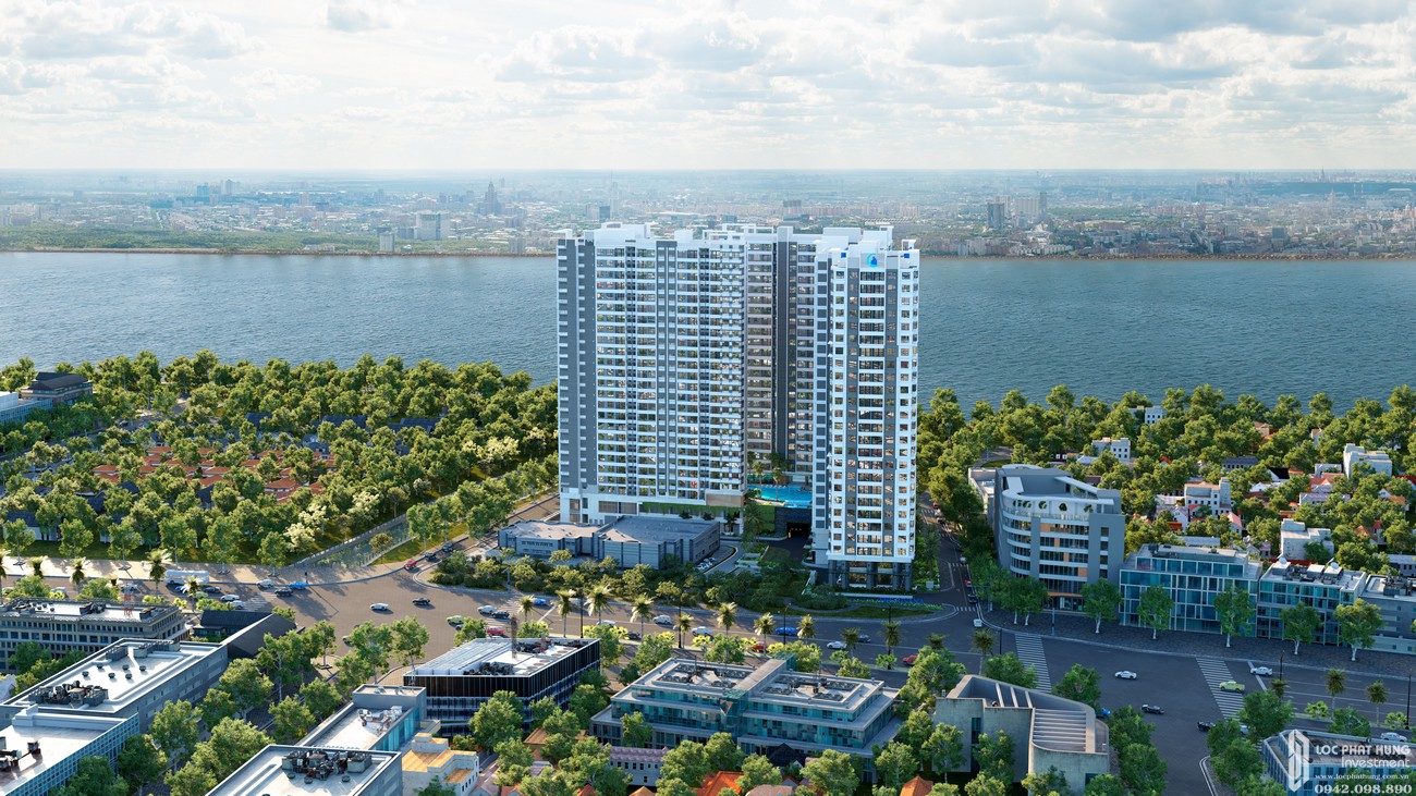 Phối cảnh tổng thể dự án căn hộ chung cư Rivana Thuận An Đường Quốc lộ 13 chủ đầu tư Đạt Phước