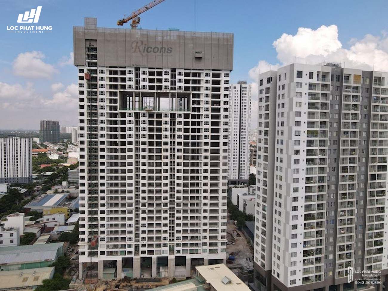 Tiến độ dự án căn hộ chung cư Sky 89 Quận 7 Đường Hoàng Quốc Việt chủ đầu tư An Gia Investment tháng 10