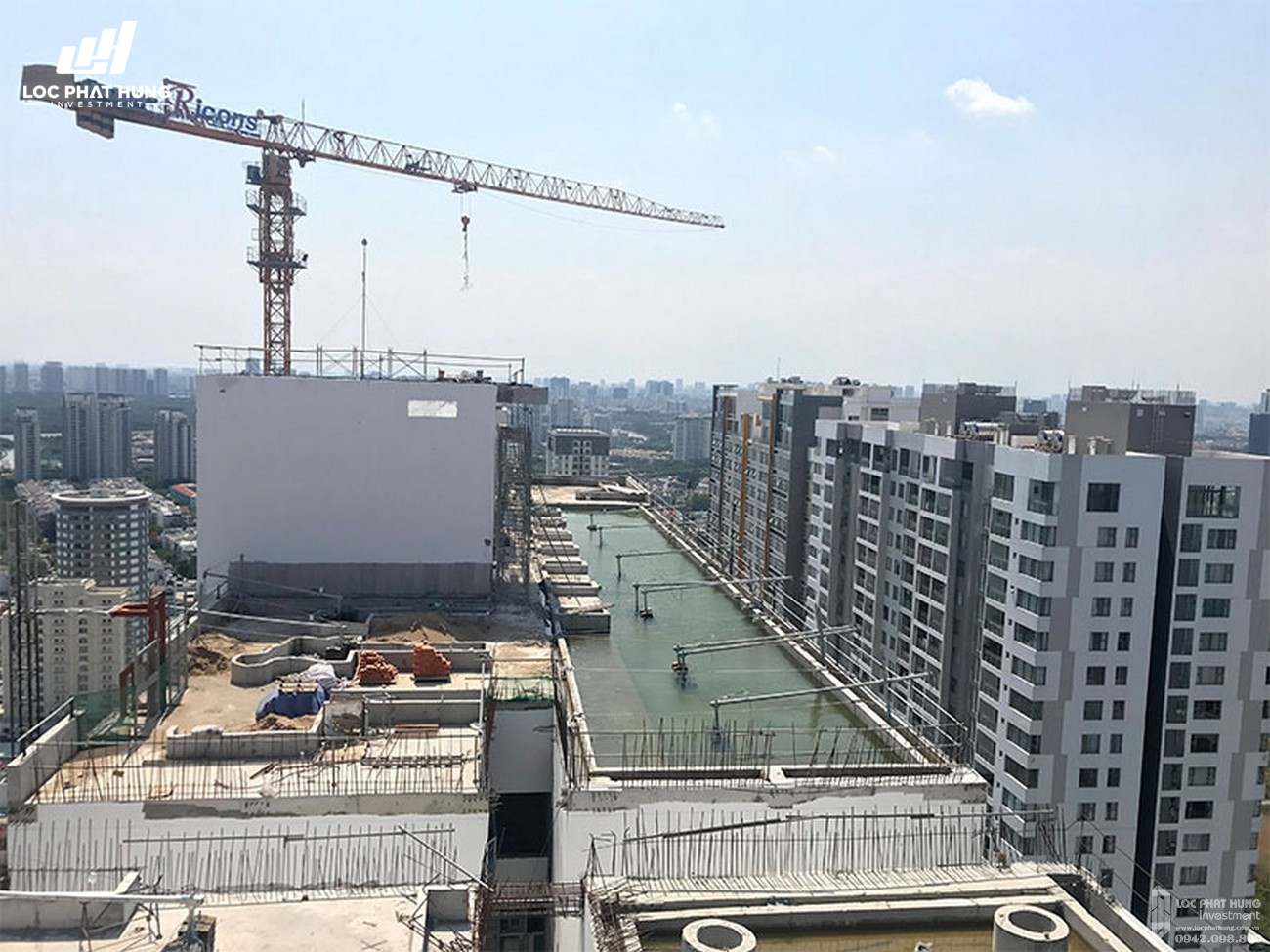 Tiến độ River Panorama dự án căn hộ chung cư Quận 7 Đường Hoàng Quốc Việt chủ đầu tư An Gia Investment