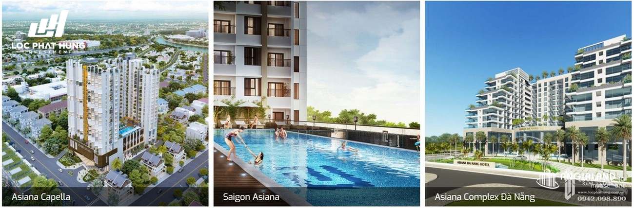 Một số dự án chủ đầu tư dự án Asiana Đà Nẵng đã và đang triển khai xây dựng.